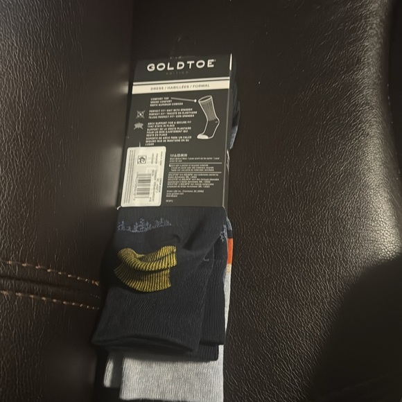 GoldToe Edition Mens Blueridge Crew Socks Assorted, 3 Pack - Picture 9 of 9